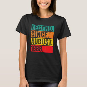 Legend Seit August 1986 36. Geburtstag Retro 36 Ye T-Shirt
