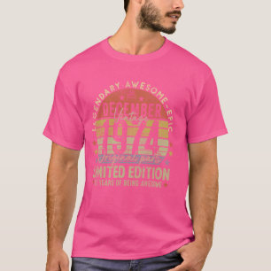 Legend Seit Dezember 1974 Retro 50. Geburtstagsmad T-Shirt