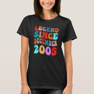 Legend Seit Dezember 2005 Vintager Geburtstag Retr T-Shirt