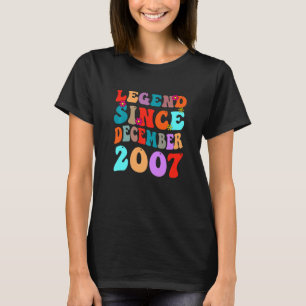 Legend Seit Dezember 2007 Vintager Geburtstag Retr T-Shirt