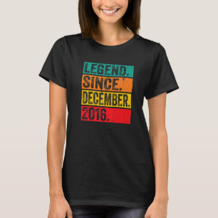 Legend Seit Dezember 2016 Retro 6. Geburtstag 6 Ye T-Shirt