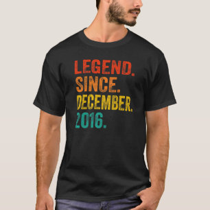 Legend Seit Dezember 2016 Retro 6 Jahre alt 6th B T-Shirt