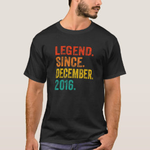 Legend Seit Dezember 2016 Retro 6 Jahre alt 6th B T-Shirt