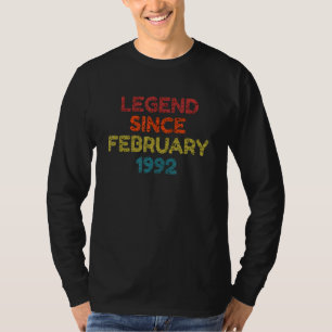 Legend Seit Februar 1995 Retro Birthday T-Shirt