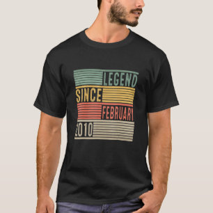 Legend Seit Februar 2010 12. Geburtstag 12 Jahr T-Shirt