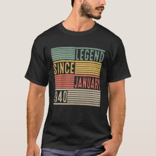 Legend Seit Januar 1940 82. Geburtstag 82 Jahr Ol T-Shirt