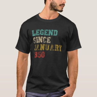 Legend Seit Januar 1950 72. Geburtstag Geschenke 7 T-Shirt