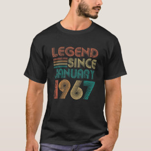Legend Seit Januar 1967 Geschenke 55th Birthday 55 T-Shirt