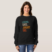 Legend Seit Januar 1985 38. Geburtstag Sweatshirt (Vorne ganz)