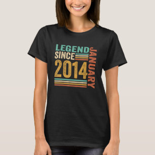 Legend Seit Januar 2014 9 Jahre alt 9. Geburtstag T-Shirt
