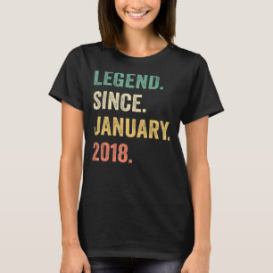 Legend Seit Januar 2018 5. Geburtstag 5 Jahre T-Shirt
