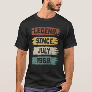 Legend Seit Juli 1958 64 Jahre alt 64 Jahre Geburt T-Shirt