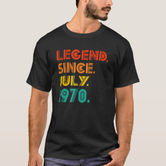 Legend seit Juli 1970 Geburt des Geburtstags Idea T-Shirt