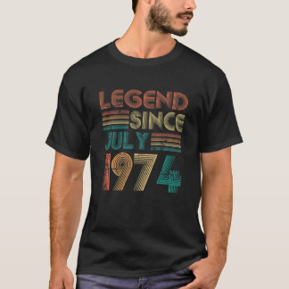 Legend Seit Juli 1974 Geschenke 47. Geburtstag 47 T-Shirt