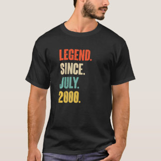 Legend Seit Juli 2000 22 Jahre altes Geschenk 22. T-Shirt