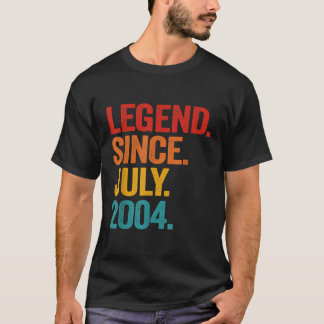 Legend Seit Juli 2004 18. Geburtstagsgeschenk 18 J T-Shirt