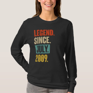 Legend Seit Juli 2009 13 Jahre alt 13. Geburtstag T-Shirt