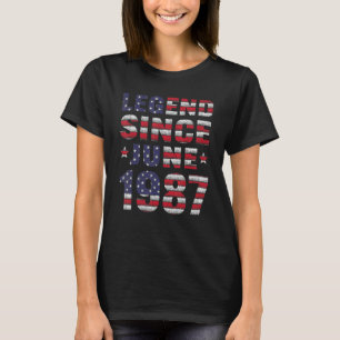 Legend Seit Juni 1987 35. Geburtstag 35 Jahre alt T-Shirt