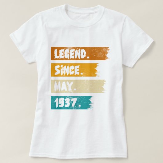 Legend Seit Mai 1937 T-Shirt (Design vorne)