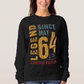 Legend seit Mai 1964 für 58 Jahre alt 58. Geburtst Sweatshirt (Vorderseite)