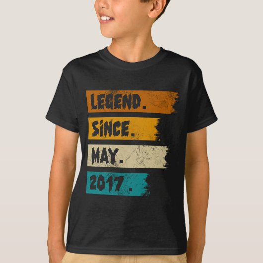 Legend Seit Mai 2017 T-Shirt (Vorderseite)