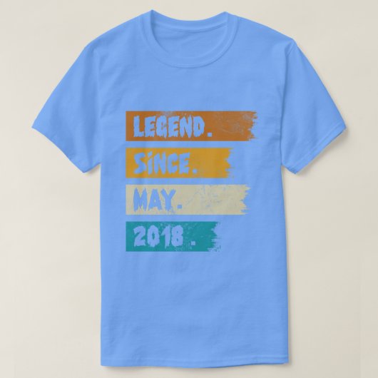 Legend Seit Mai 2018 T-Shirt (Design vorne)