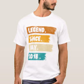 Legend Seit Mai 2018 T-Shirt (Vorderseite)