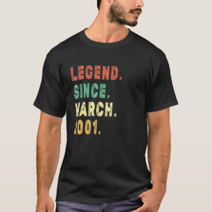 Legend Seit März 2001 21 Jahre alt 21. Geburtstag T-Shirt