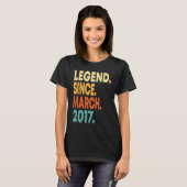 Legend Seit März 2017 Boy Girl 6 Jahre alt 6th B T-Shirt (Vorne ganz)