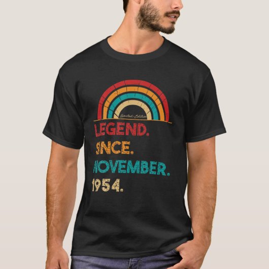 Legend Seit November 1954 68th Birthday Geschenk G T-Shirt (Vorderseite)