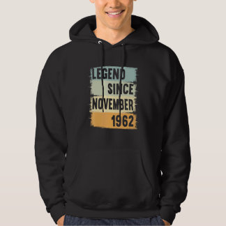 Legend Seit November 1962 60 Jahre 60er 60 Birthda Hoodie