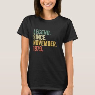 Legend Seit November 1979 43 Jahre alt 43. Geburt T-Shirt