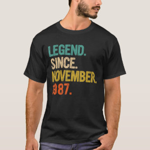 Legend Seit November 1987 35 Jahre alt 35 Jahre al T-Shirt