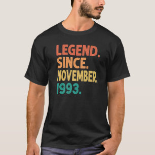 Legend Seit November 1993 29. Geburtstag Retro 29 T-Shirt