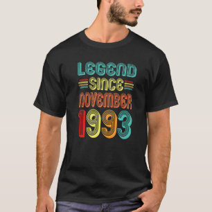 Legend Seit November 1993 29. Geburtstag Retro 29 T-Shirt