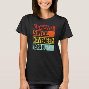 Legend Seit November 1998 24. Geburtstag Vintag Y T-Shirt