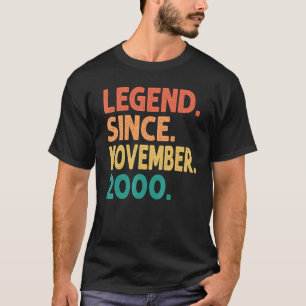 Legend Seit November 2000 22. Geburtstag Retro 22 T-Shirt