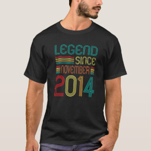 Legend Seit November 2014 Retro 8 Jahre alt 8. T-Shirt
