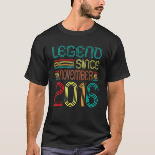 Legend Seit November 2016 Retro 6 Jahre alt 6th B T-Shirt