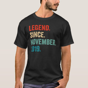 Legend Seit November 2019 3. Geburtstag 3 Jahre T-Shirt