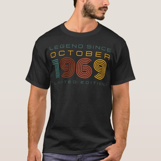 Legend Seit Oktober 1969, Limited Edition Men's T-Shirt (Vorderseite)
