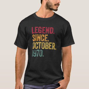 Legend Seit Oktober 1970 51St Geburtstagsgeschenk  T-Shirt