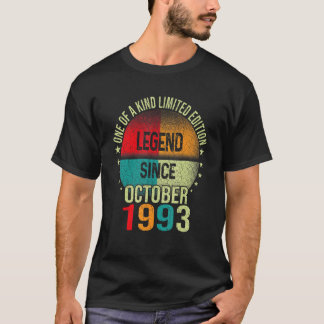 Legend Seit Oktober 1993 29 Jahre alt 29. Geburtst T-Shirt