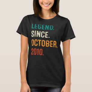 Legend Seit Oktober 2010 12. Geburtstag 12 Jahre T-Shirt