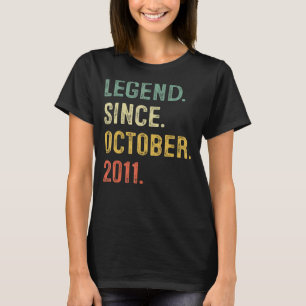 Legend Seit Oktober 2011 11. Geburtstag 11 Jahre T-Shirt