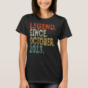 Legend Seit Oktober 2013 9 Jahre alt 9. Geburtstag T-Shirt