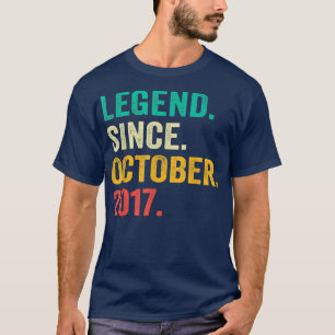 Legend Seit Oktober 2017 5. Geburtstag Geschenke 5 T-Shirt