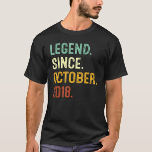 Legend Seit Oktober 2018 4. Geburtstag 4 Jahre T-Shirt