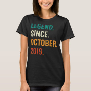 Legend Seit Oktober 2019 3. Geburtstag 3 Jahre eim T-Shirt