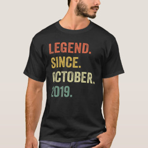 Legend Seit Oktober 2019 3. Geburtstag 3 Jahre eim T-Shirt